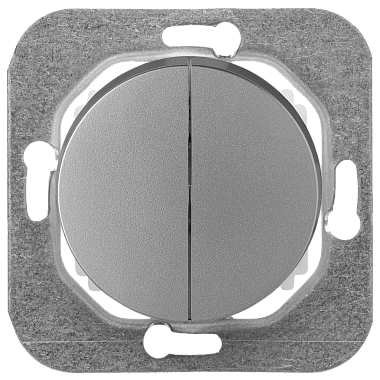 Выключатель 2 СП 10А механизм Bylectrica Прованс серебро