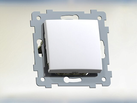 Выключатель 1 СП 10А механизм Кунцево-Электро Мария белый