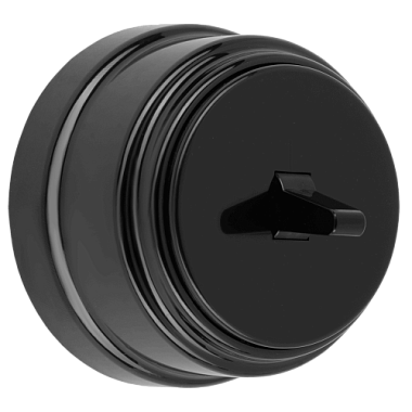 Выключатель 1 ОП 10А Bylectrica Ретро черный