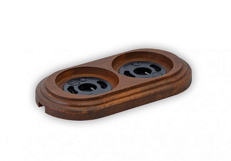 Рамка 2-постовая Retrika "Американский орех"