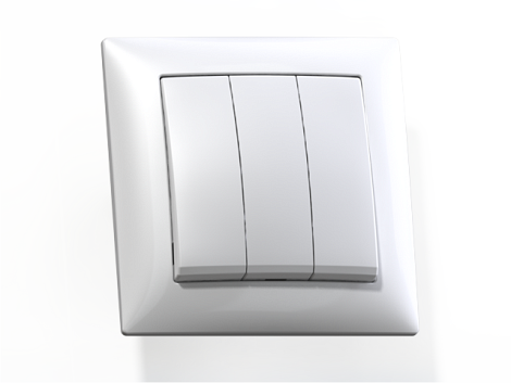 Выключатель 3 СП 10А Кунцево-Электро Селена белый