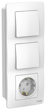 Блок комб. СП (1кл + 1кл + 1роз с з/к з/шт) SE Blanca белый