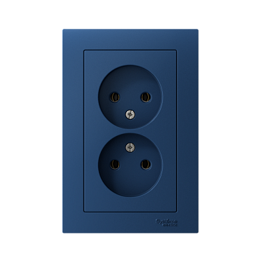 Розетка 2 СП 16А SE AtlasDesign аквамарин