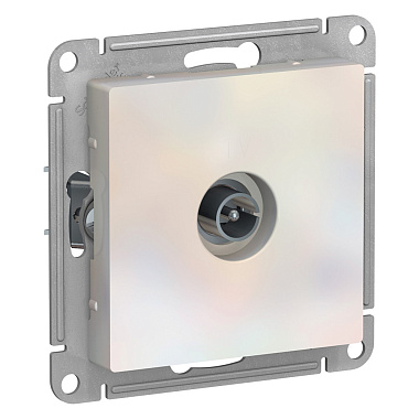 Розетка 1 СП TV механизм SE AtlasDesign жемчуг