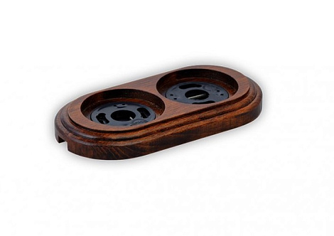 Рамка 2-постовая Retrika "Темный дуб, лак"