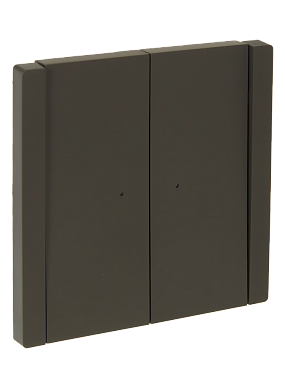 Выключатель 2 СП 10А проходной с подсв. IEK FP308 Forte&Piano серый