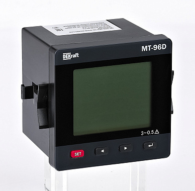 Мультиметр цифровой 72х72мм трехфазный, вход 600В 5А, RS485, LCD-дисплей МТ-72D DEKraft