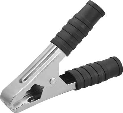 Зажим "крокодил" 100А 105мм (25шт черн/упак) Онлайт 80 865