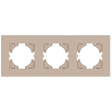 Рамка 3-постовая Gusi Electric City2.0 шампань