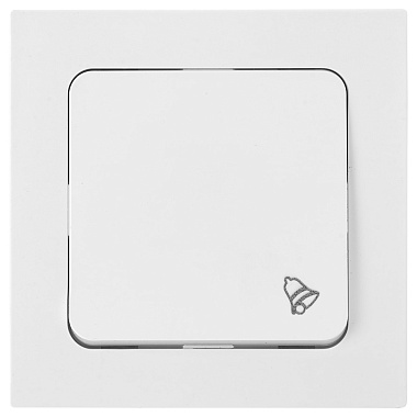 Кнопка звонка 1 СП 10А Bylectrica Astrum белый