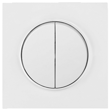 Выключатель 2 СП 10А квадратный Bylectrica Прованс белый