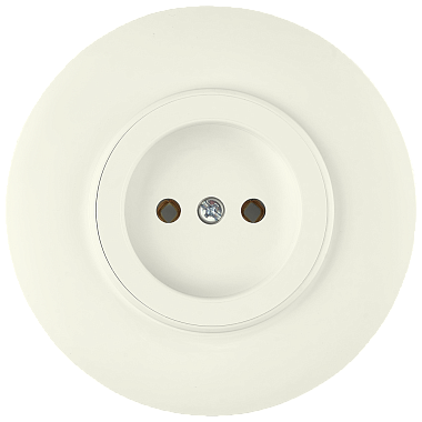 Розетка 1 СП 16А круглая Bylectrica Прованс бежевый