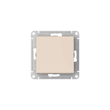 Переключатель 2 СП 10АХ сх.6а механизм безвинт. зажим SE AtlasDesign бежевый