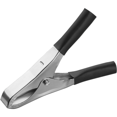 Зажим "крокодил"  15А 75мм (25шт черн/упак) Онлайт 90 179