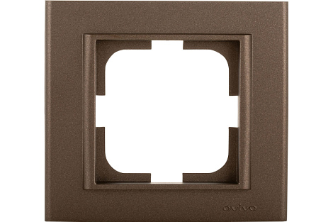 Рамка 1-постовая Ovivo Mina мокко