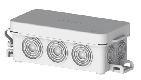 Коробка расп. ОП  81х38х30мм IP54 10 вводов мембранных Hegel