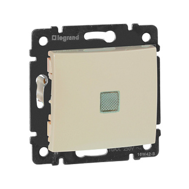 Выключатель 1 СП 10А с подсв. механизм Legrand Valena слоновая кость