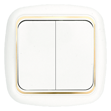 Выключатель 2 СП 10А Bylectrica Гармония Люкс