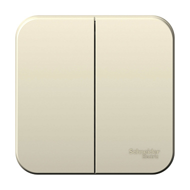 Выключатель 2 ОП  6А (изол.пл.) cх.5 SE Blanca молочный