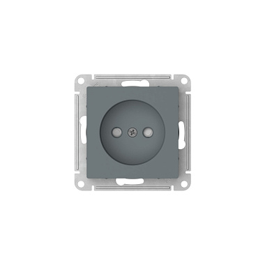 Розетка 1 СП 16А с з/шт механизм безвинт. зажим SE AtlasDesign грифель