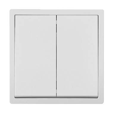 Выключатель 2 СП IP44 10А Bylectrica Carre белый