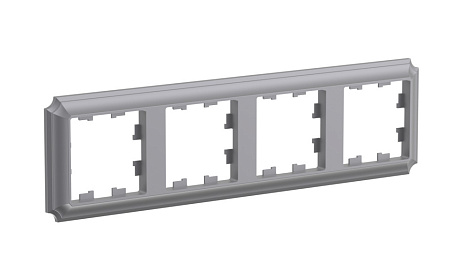 Рамка 4-постовая SE AtlasDesign Antique сталь