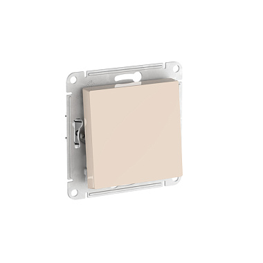 Выключатель 1 СП 10АХ сх.1 механизм безвинт. зажим SE AtlasDesign бежевый