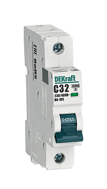 Автоматический выключатель 1P  32А (C) 10kA ВА105 DEKraft
