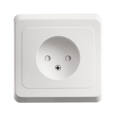 Розетка 1 СП 16А с з/шт SE Этюд белый