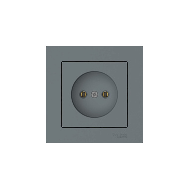 Розетка 1 СП 16А безвинт. зажим SE AtlasDesign грифель