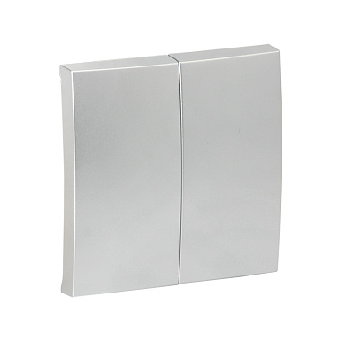 Лицевая панель выключателя 2-кл. проходного EKF Валенсия сталь