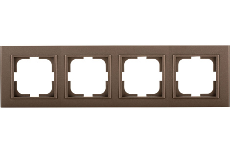 Рамка 4-постовая Ovivo Mina мокко