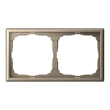 Рамка 2-постовая IP44 SE ArtGallery Aqua шампань