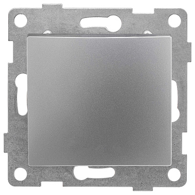 Выключатель 1 СП 10А с самовозв. механизм Gusi Electric Bravo серебро