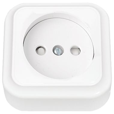 Розетка 1 ОП 16А с з/шт Bylectrica Пралеска белый