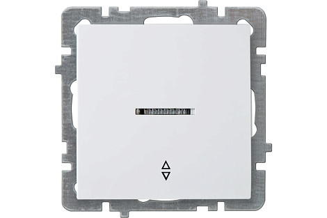 Выключатель 1 СП 10А проходной с подсв. механизм Nilson Touran/Alegra/Thor белый