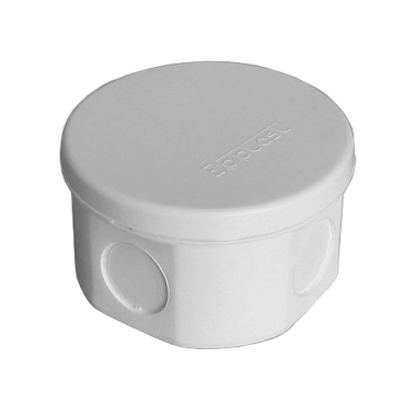 Коробка расп. ОП D=75мм, H=45мм IP54 4 ввода серый E.p.plast