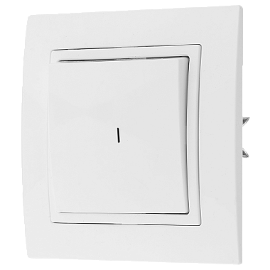 Выключатель 1 СП 10А с подсв. Bylectrica Уют белый