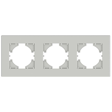 Рамка 3-постовая Gusi Electric City2.0 жемчуг