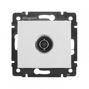 Розетка 1 СП TV проходная 14дБ механизм Legrand Valena белый