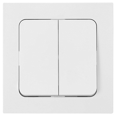 Выключатель 2 СП 10А Bylectrica Astrum белый