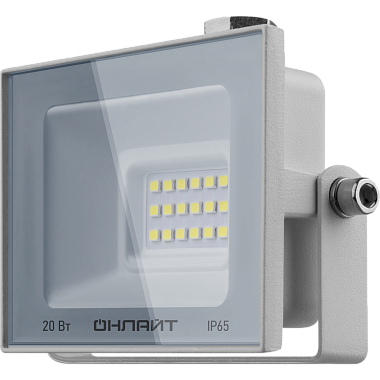 Прожектор светодиодный  20Вт 6000К IP65 1600Лм белый Онлайт 90 133