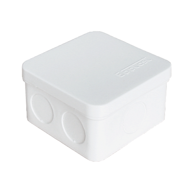 Коробка расп. ОП  75х75х45мм IP54 6 вводов белый E.p.plast