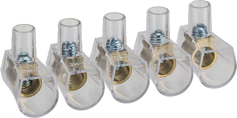 Клеммник концевой изолированный 5 торцевых винтовых клемм 2,5 кв.мм Navigator 61 065