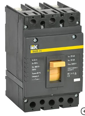 Выключатель автоматический 3P  63А 35kA ВА88-35 IEK