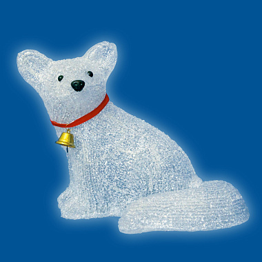 Фигура светодиодная «Лисенок», 32 светодиода, 32,5*22*25 см, цвет свечения-белый, IP20. TM Uniel 09559