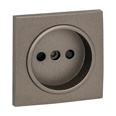 Лицевая панель розетки 1-местной с з/шт EKF Валенсия кашемир