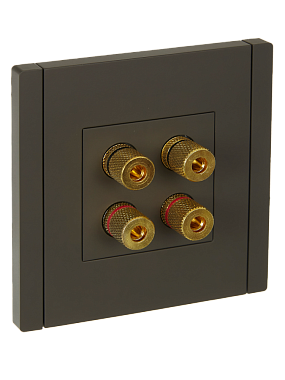 Розетка 1 СП аудио IEK FP339 Forte&Piano серый