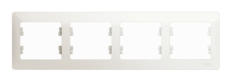 Рамка 4-постовая гориз. SE Glossa перламутр