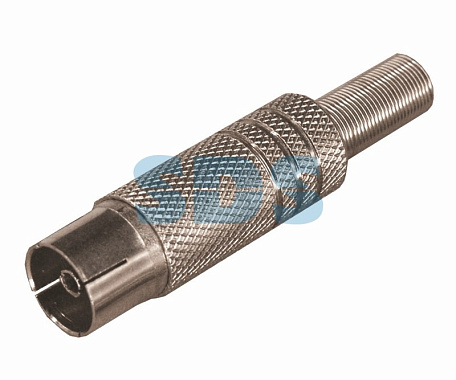 Гнездо TV никель c пружиной PROconnect